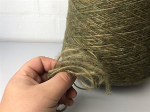 Fuzzy - blandingsgarn med uld, flot skovgrøn meleret